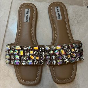 Steve Madden Crystal Brionna slides